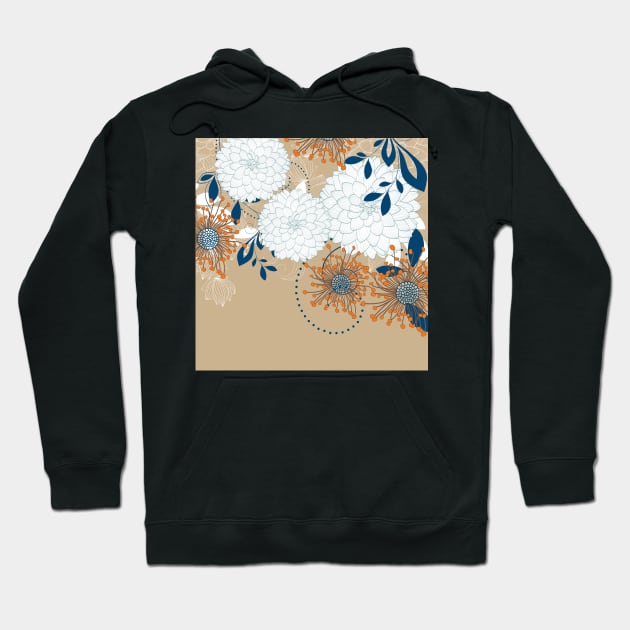 Asian-Inspired Chrysanthemum 4 Hoodie by Makanahele